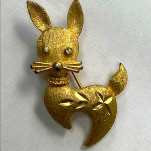 Vintage Mamselle Bunny Rabbit Brooch